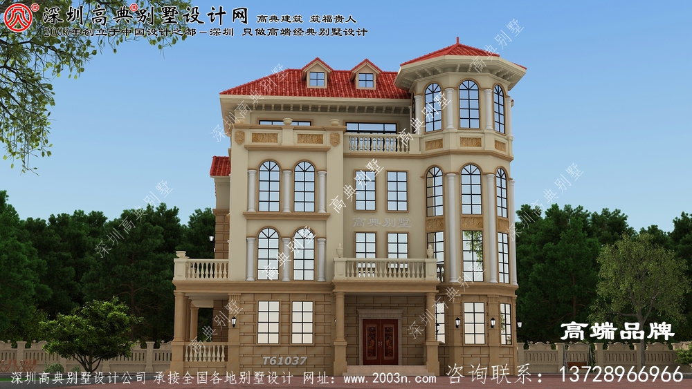 農村別墅設計圖，造型別致，能建上這樣一棟別墅，也是非常有面子了