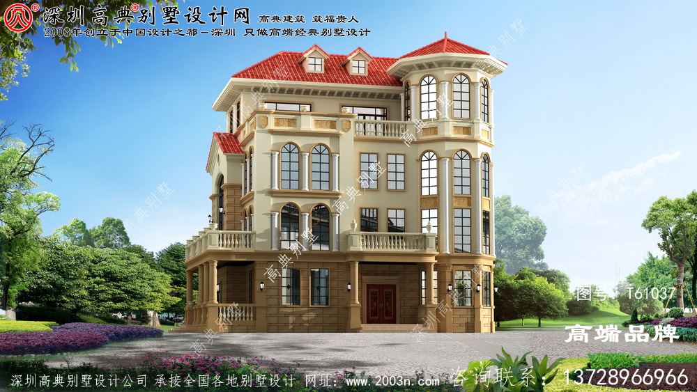 農村別墅設計圖，造型別致，能建上這樣一棟別墅，也是非常有面子了