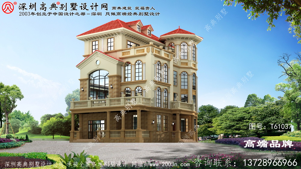 農村別墅設計圖，造型別致，能建上這樣一棟別墅，也是非常有面子了