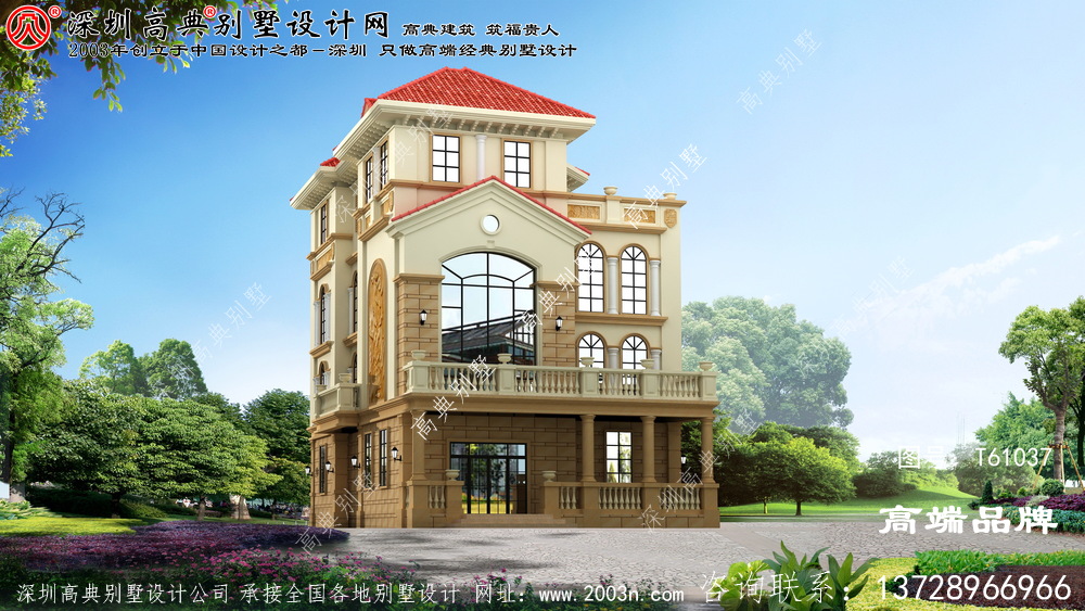 農村別墅設計圖，造型別致，能建上這樣一棟別墅，也是非常有面子了