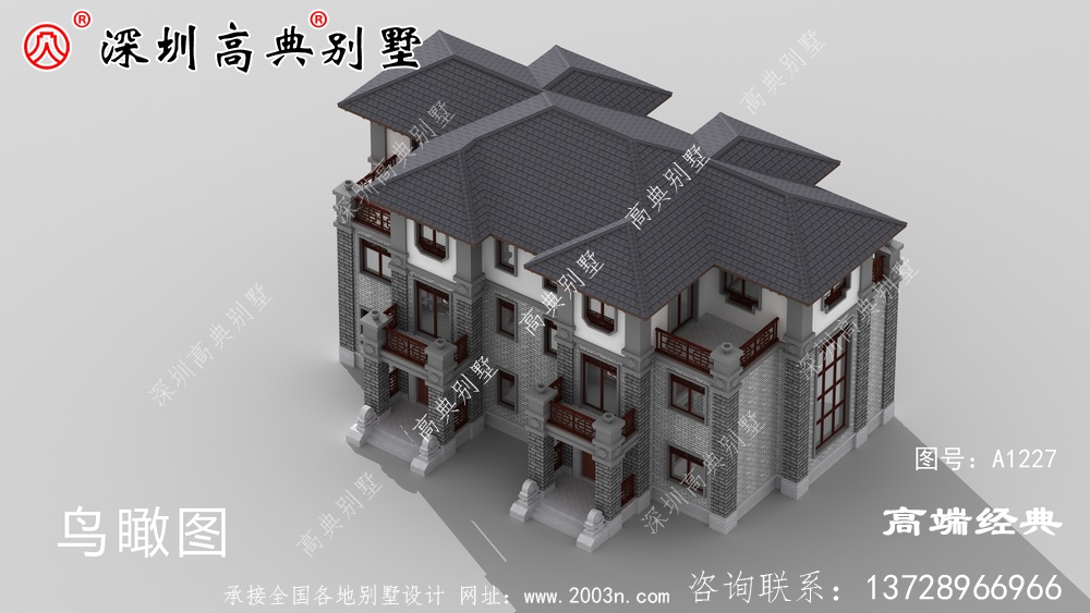 鄉村三層自建房效果圖,經濟實用,保證眼前一亮。