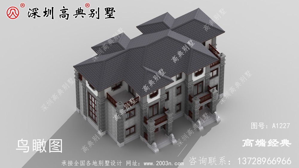 鄉村三層自建房效果圖,經濟實用,保證眼前一亮。