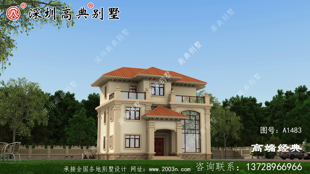 漂亮的三層別墅，建一棟給后代留一筆財富