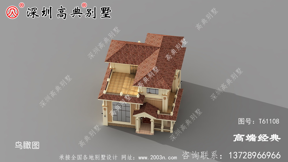 鄉村三層別墅設計陽臺露臺，給你不一樣的生活體驗。
