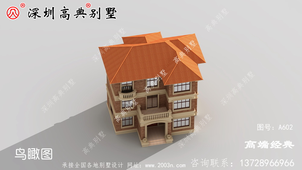 農村建房三層圖片簡單美觀,適合全家居住。