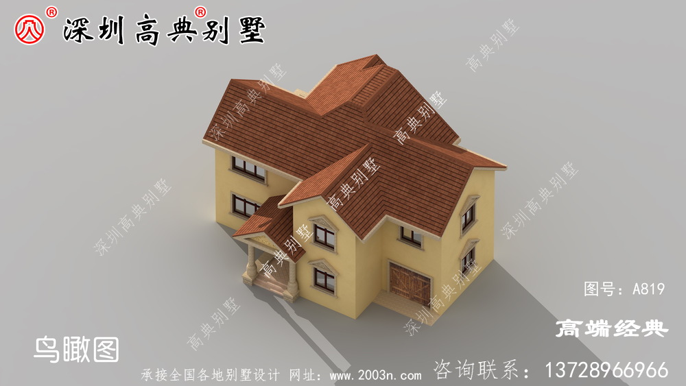 農村二層精致別墅，建在村里相當洋氣