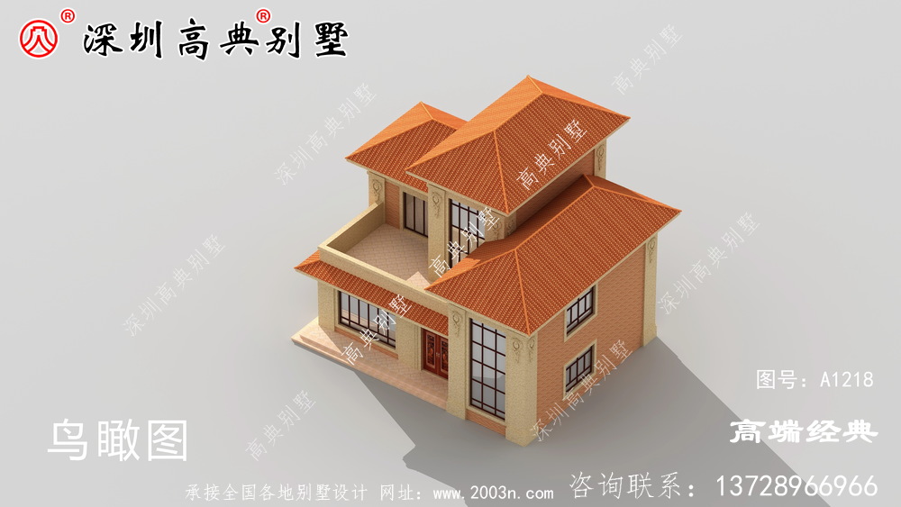 高檔三層豪華別墅圖片，在家鄉成就了一道美麗的風景。