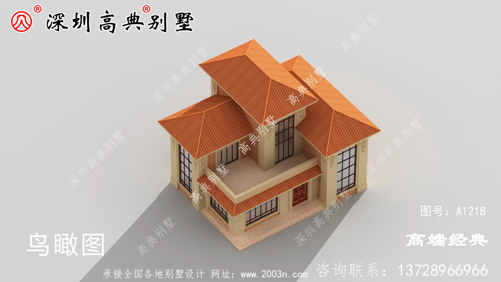 高檔三層豪華別墅圖片，在家鄉成就了一道美麗的風景。