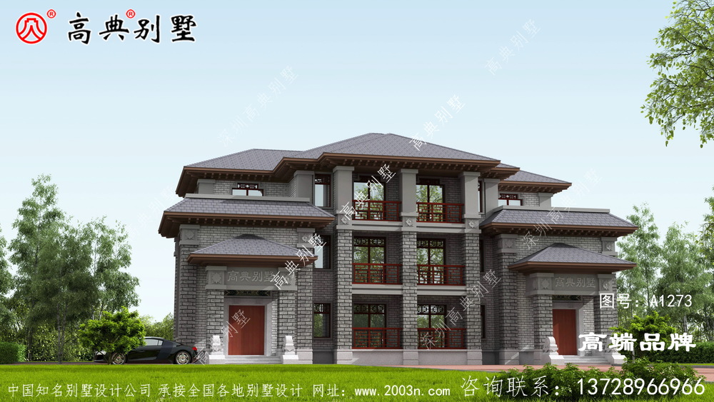 父母老了,孩子大了,和兄弟一起建個中式雙拼別墅吧