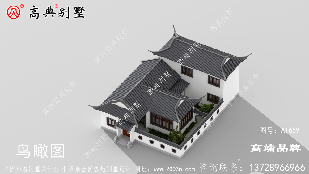 中式庭院鄉村自建房就就選它，就是氣派