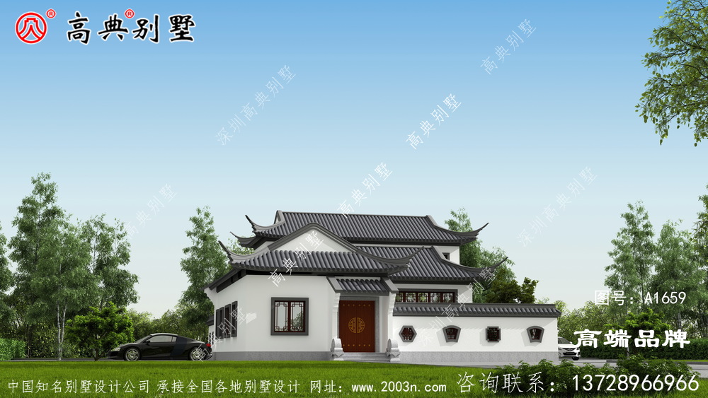 中式庭院鄉村自建房就就選它，就是氣派