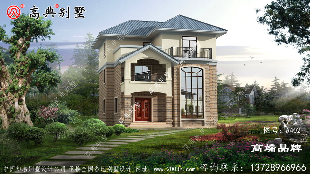 簡歐三層別墅雖然面積不大,但是住著舒適