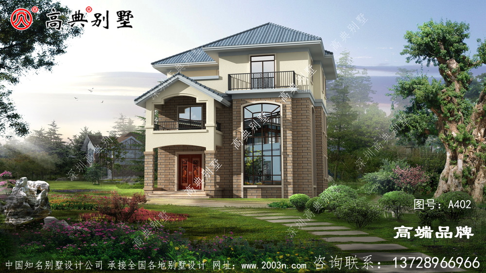 簡歐三層別墅雖然面積不大,但是住著舒適