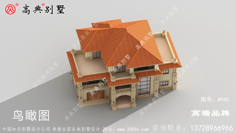 兩層半歐式風格簡單的外觀增加了時尚要素