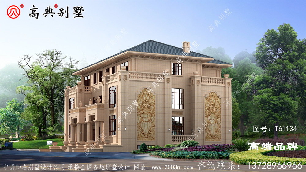 農村三層自建房設計圖 ,客廳南北通透非常寬敞