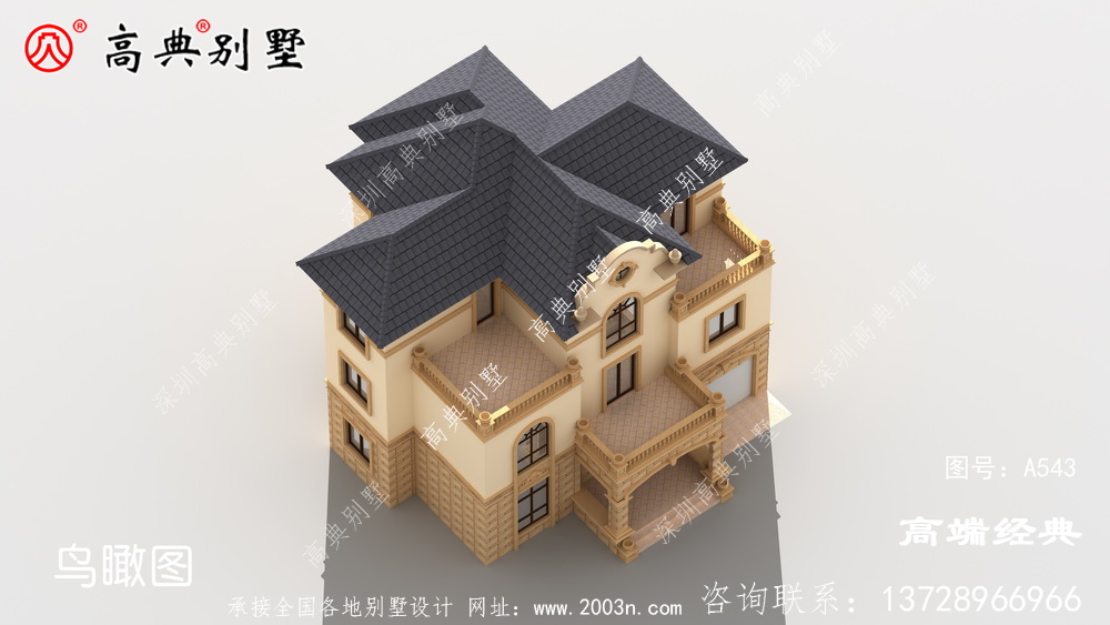 帶車庫的三層戶型外觀簡單大方非常符合現(xiàn)代人的審美標(biāo)準(zhǔn)