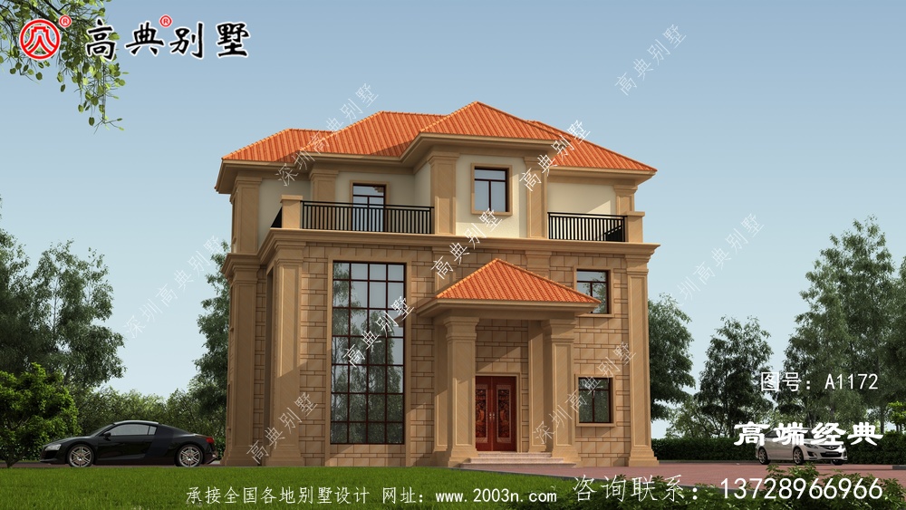 這款歐式鄉村別墅，建一棟，讓你感受到山村生活的美好。