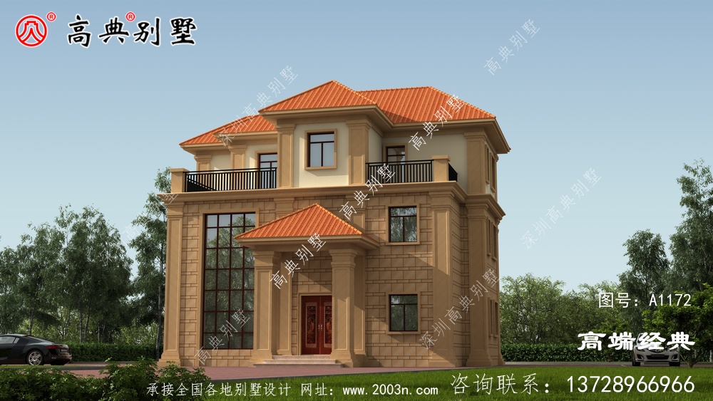 這款歐式鄉村別墅，建一棟，讓你感受到山村生活的美好。